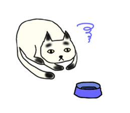 a mottled cat sticker #2555105