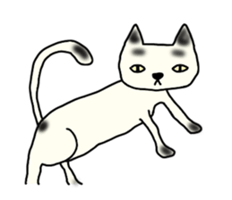 a mottled cat sticker #2555107