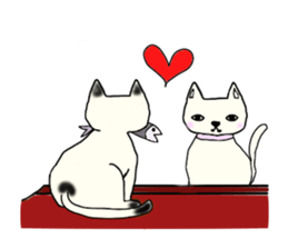 a mottled cat sticker #2555108