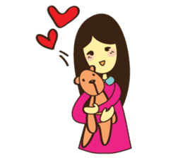 Lilly & Hug Me sticker #2555501