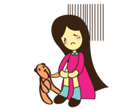 Lilly & Hug Me sticker #2555515