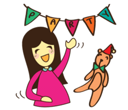 Lilly & Hug Me sticker #2555517