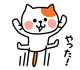 Cat of everyday conversation, greeting sticker #2556095