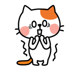 Cat of everyday conversation, greeting sticker #2556100