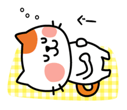 Cat of everyday conversation, greeting sticker #2556116