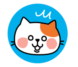 Cat of everyday conversation, greeting sticker #2556123