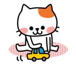 Cat of everyday conversation, greeting sticker #2556124