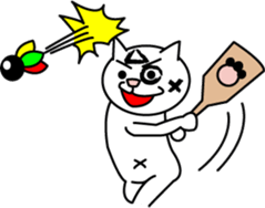 White cat Bunta -Winter ver.- sticker #2556236