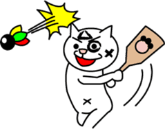 White cat Bunta -Winter ver.- sticker #2556236