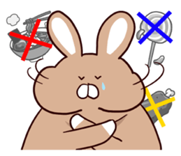 Meat-loving!!diet rabbit sticker #2556526