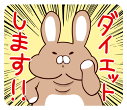 Meat-loving!!diet rabbit sticker #2556529