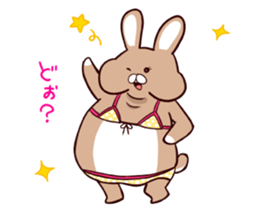 Meat-loving!!diet rabbit sticker #2556555