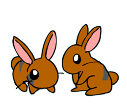 Family of rabbits sticker #2556591
