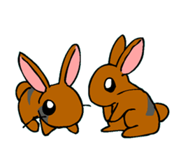 Family of rabbits sticker #2556591