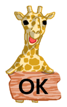 Grassland ziraffe sticker #2556727