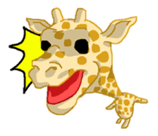 Grassland ziraffe sticker #2556740