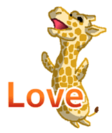 Grassland ziraffe sticker #2556742