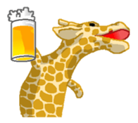 Grassland ziraffe sticker #2556745
