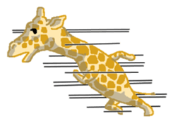 Grassland ziraffe sticker #2556748