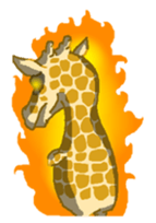 Grassland ziraffe sticker #2556751