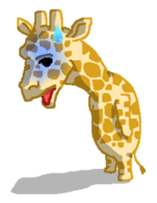 Grassland ziraffe sticker #2556757