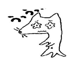 Carefree dog -1 sticker #2557096