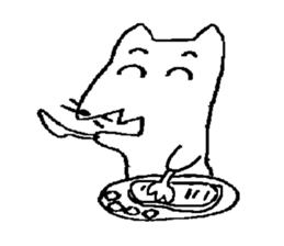 Carefree dog -1 sticker #2557104