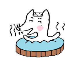 Carefree dog -1 sticker #2557110