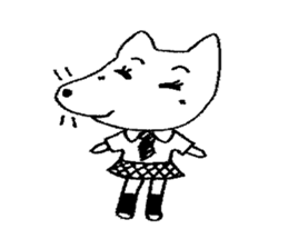 Carefree dog -1 sticker #2557120