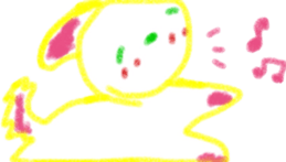 sticker of painter of the dog sticker #2557409