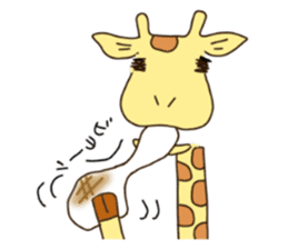 Life of cute giraffe.Christmas  New Year sticker #2557800
