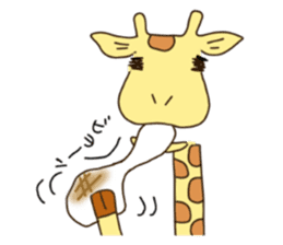 Life of cute giraffe.Christmas New Year sticker #2557800