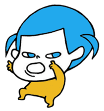 Bunches girl sticker sticker #2558920