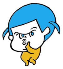 Bunches girl sticker sticker #2558924