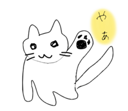 Cat wrote with the left hand sticker #2559685