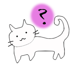 Cat wrote with the left hand sticker #2559691