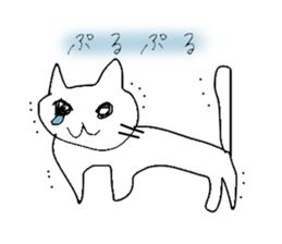 Cat wrote with the left hand sticker #2559703