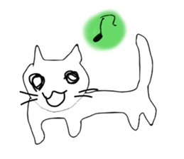 Cat wrote with the left hand sticker #2559712