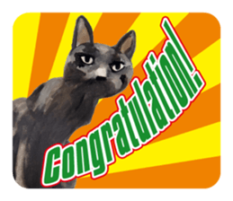 Cats, nothing special, in English sticker #2560368