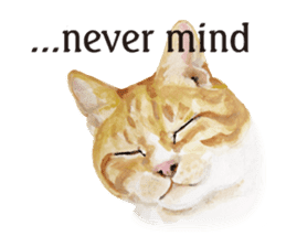 Cats, nothing special, in English sticker #2560372