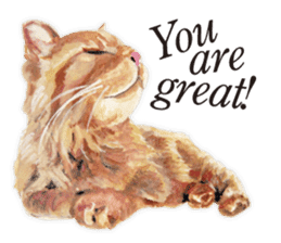Cats, nothing special, in English sticker #2560377