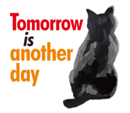 Cats, nothing special, in English sticker #2560396