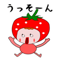 Cute message Sticker of strawberry sticker #2561011