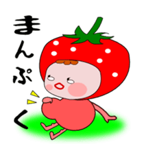 Cute message Sticker of strawberry sticker #2561024
