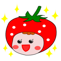 Cute message Sticker of strawberry sticker #2561028