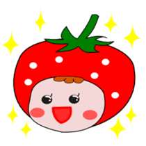 Cute message Sticker of strawberry sticker #2561028