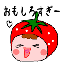 Cute message Sticker of strawberry sticker #2561029