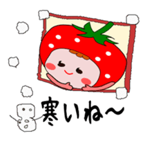 Cute message Sticker of strawberry sticker #2561031