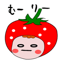 Cute message Sticker of strawberry sticker #2561040