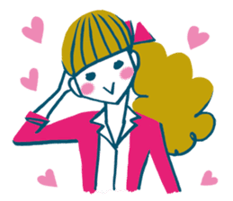 Working women are in love sticker #2561737